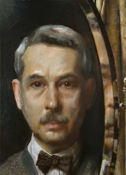 Autoportrét v zrcadle, 1928