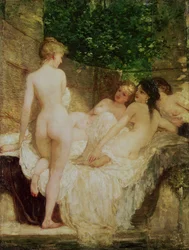 Po koupeli, kolem 1880