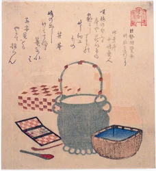 Příběh o řezačce bambusu od Kose no Omi (Kose no Omi ga Taketori monogatari), ze série „Obrázková soutěž pro Sono Poetry Circle (Sono-ren e-awase)“