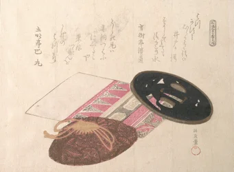 Tsuba Sword Guard and Bags, 19. století.