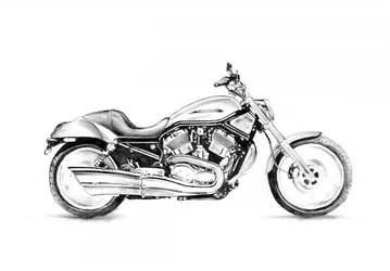 Podrobný nákres motocyklu