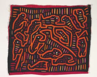 Shirt Panel (mola), cca 1950 (aplikovaná bavlna)