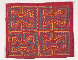 Shirt Panel (mola), cca 1950 (aplikovaná bavlna)