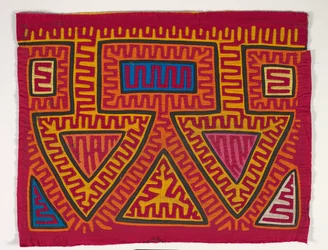 Shirt Panel (mola), cca 1950 (aplikovaná bavlna)
