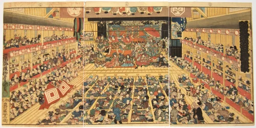 Odori Keiyo Edoe no Sakae: Tea t Reinterio rwith Na chvíli Performanse, 1858