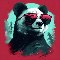 Panda s brýlemi 2