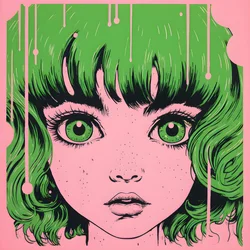 Risografie jemné dívky 4