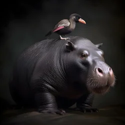 Kapybara smíchaná s gorilou stříbrnohřbetou 1