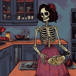 duch v kuchyni od maddy connellyové umělecké dílo 2