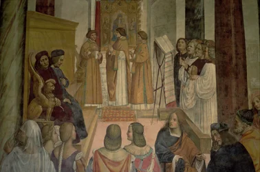 Sborová scéna ze života sv. Benedikta