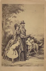 František Josef I. a Alžběta Rakouská a jejich císařská rodina (ilustrační foto)