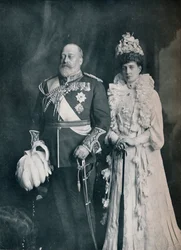 Král Eduard VII. s královnou Alexandrou, kolem 1908 1911