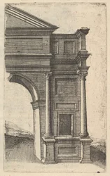 Polovina oblouku [Porta Antonae] ze série 