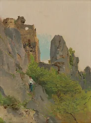 View of the Sou?ovské ruins, 1875-85