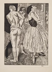 Tři grácie baletu, hospoda. 1927.