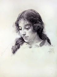Portrétní studie slečny Raven-Hillové