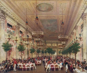 Banket pořádaný v Tuileries na svatbu Leopolda I. s princeznou Louise Marie Orleánskou