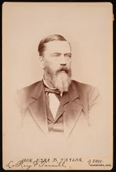 Portrét Ezry Bootha Taylora 1823-1912, před rokem 1896.