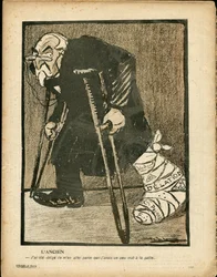 Máslový talíř, číslo 199, satirické barvy