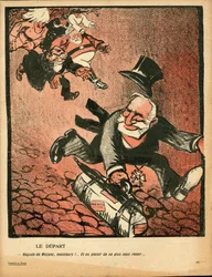 Máselný talíř, číslo 238, satirické barvy