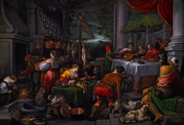 Lazar a Diviš, asi 1570 (olej na plátně)