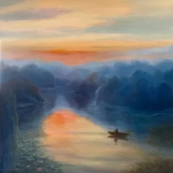 Ranní úvahy, 2021 (olej na plátně)
