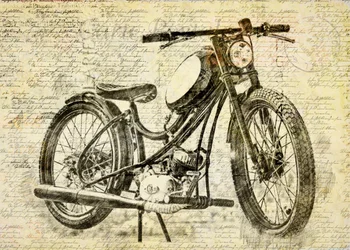 starý motocykl