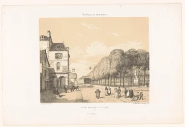 Vlak na náměstí Place du Guesclin v Dinanu Place Duguesclin à Dinan (název na objektu) Dnešní Francie (název seriálu) La France de nos jours (název série na objektu)