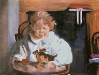 Andriucha Bakst, syn autora (akvarel, kvaš a wash na papíře)