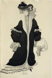 Návrhy kostýmů pro paní L. Bakst, 1903