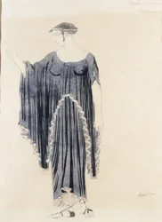 Kostýmní návrh pro Oidipa v Colonus-Antigone, c. 1899 až 1909