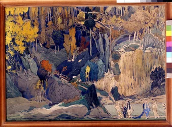 Scénografie pro "Předehra k Faunskému odpoledni", 1912