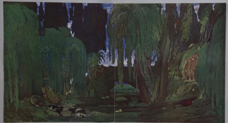 Scénografie k baletu Narcisse N. Tcherepnina, 1911