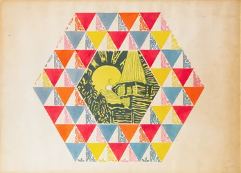 Textilní design, cca 1923-1924.