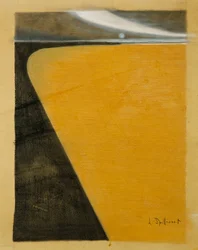 Pláž; Plage, kolem 1909-1910 (pastel, kvaš a dřevěné uhlí na kartě)