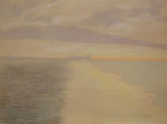 Mořský soumrak v Ostende