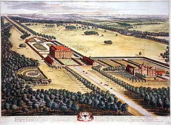 Stansted v hrabství Sussex vyrytý Johannesem Kipem (asi 1652-1722) (rytina)
