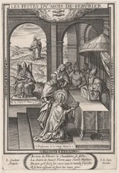 Les Festes du mois de Feburier (únor: Očištění Panny Marie)