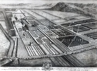 Chatsworth House, vyryl Johannes Kip
