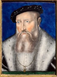 Claude de Guise, kolem roku 1567 (polychromovaný smalt na mědi)