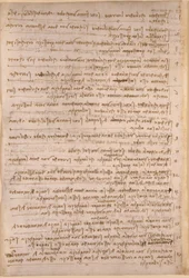 Arundel 263, f.154v, poznámky Leonarda da Vinciho z 