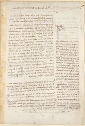 Arundel 263, f.26 Poznámky a diagramy těsnopisné metody pro měření vzdáleností z 