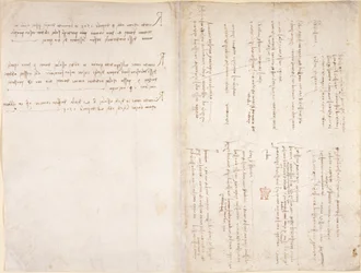 Arundel 263, ff.229v, f.226 Poznámky Leonarda da Vinciho z 