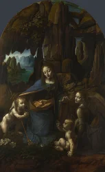 Madona ze skal (pro oltář San Francesco v Miláně). Kolem 1491 / 92-99 a 1506-08