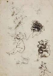 Leonardo da Vinci, objekt 1857.0110.1 - verso (British Museum)