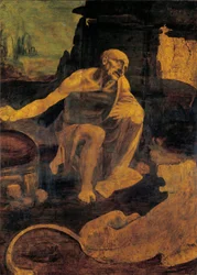 St. Jerome, cca 1480-82 (olej a tempera na vlašském ořechu)