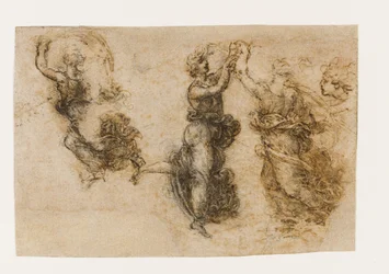 Tři tančící ženské postavy, 1517-1518.