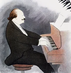Jules Massenet u klavíru