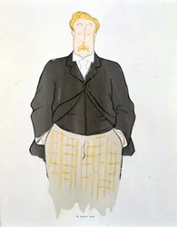 Portrét Alphonse Allaise od Leonetta Cappiella (1875-1942) kolem roku 1900.