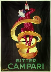 Plakát k aperitivu Bitter Campari. Ilustrace Leonetto Cappiello (1875-1942) 1921 Paříž, dekorativní umění